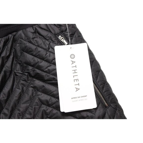 Athleta Apres Ski Shorts Size 8 Black Outdoor Hiking Climbing Cold Relaxed Fit - Picture 6 of 9